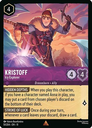 Kristoff - Icy Explorer (51/204) Winterspell (Cold Foil)