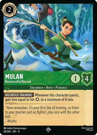 Mulan - Resourceful Recruit (69/204) Winterspell (Cold Foil)