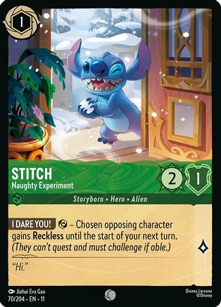 Stitch - Naughty Experiment (70/204) Winterspell (Non-Foil)