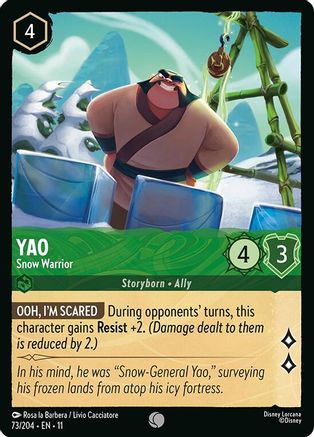 Yao - Snow Warrior (73/204) Winterspell (Cold Foil)