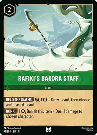 Rafiki's Bakora Staff (99/204) Winterspell (Non-Foil)