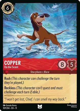 Copper - On the Scent (107/204) Winterspell (Non-Foil)