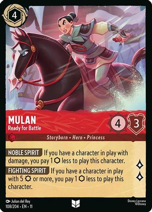 Mulan - Ready for Battle (108/204) Winterspell (Non-Foil)