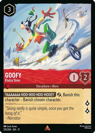 Goofy - Klutzy Skier (121/204) Winterspell (Non-Foil)