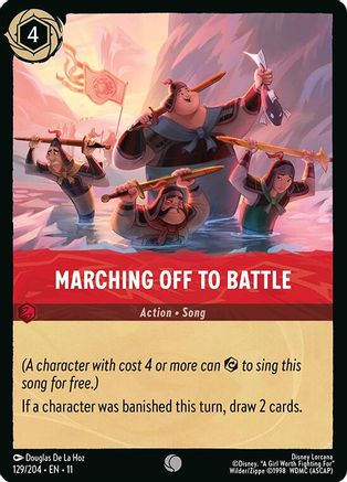 Marching Off to Battle (129/204) Winterspell (Cold Foil)