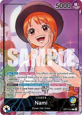 Nami (Whole Cake Island Arc) [One Piece Promotion Cards] Leader