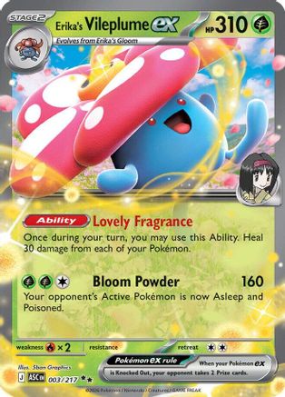 Erika's Vileplume ex 003 [ME Ascended Heroes] (Holofoil)