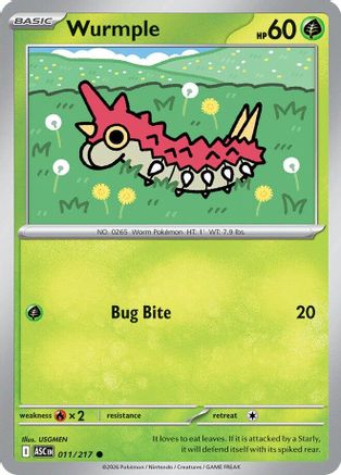 Wurmple 011 [ME Ascended Heroes] (Reverse Holofoil)