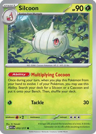 Silcoon 012 [ME Ascended Heroes] (Reverse Holofoil)