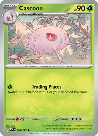 Cascoon 014 [ME Ascended Heroes] (Reverse Holofoil)