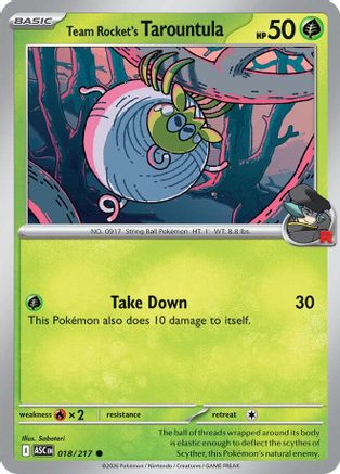 Team Rocket's Tarountula 018 [ME Ascended Heroes]