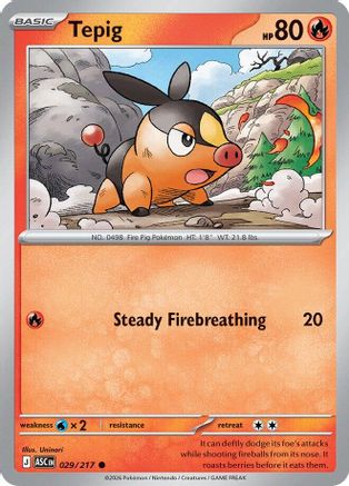 Tepig 029 [ME Ascended Heroes] (Reverse Holofoil)