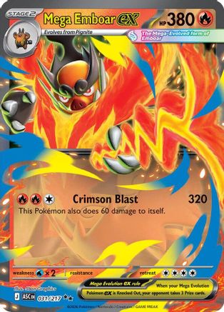 Mega Emboar ex 031/217 [ME Ascended Heroes] (Holofoil)