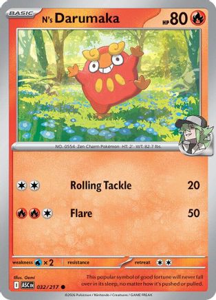 N's Darumaka 032 [ME Ascended Heroes] (Reverse Holofoil)