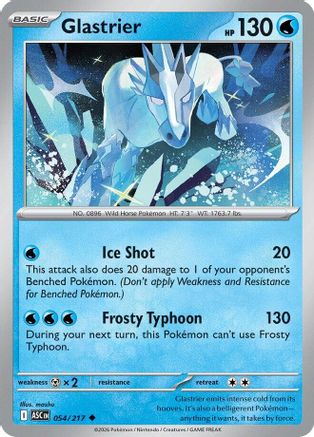Glastrier 054 [ME Ascended Heroes] (Reverse Holofoil)