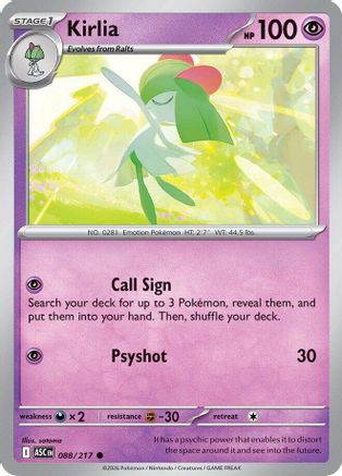 Kirlia 088 [ME Ascended Heroes] (Reverse Holofoil)