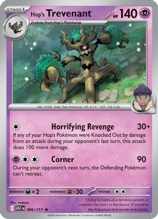 Hop's Trevenant 096/217 [ME Ascended Heroes] (Reverse Holofoil)