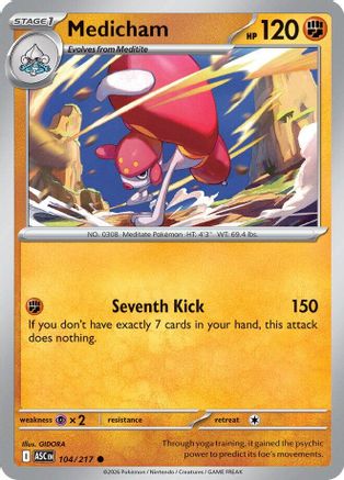 Medicham 104/217 [ME Ascended Heroes] (Reverse Holofoil)