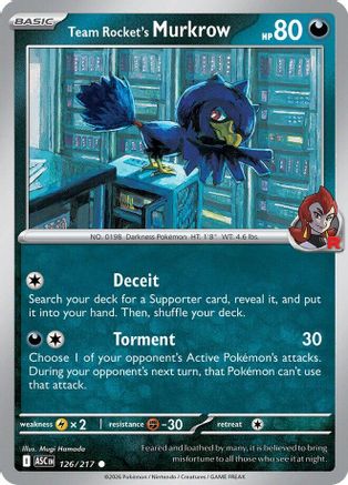 Team Rocket's Murkrow 126 [ME Ascended Heroes]