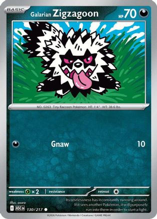 Galarian Zigzagoon 130 [ME Ascended Heroes]