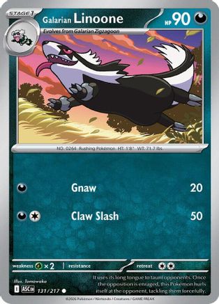 Galarian Linoone 131 [ME Ascended Heroes] (Reverse Holofoil)