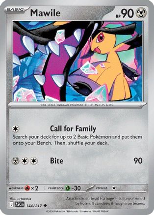 Mawile 144/217 [ME Ascended Heroes] (Reverse Holofoil)