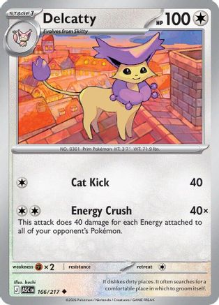 Delcatty 166 [ME Ascended Heroes] (Reverse Holofoil)