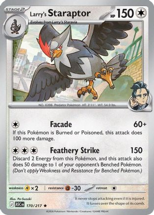 Larry's Staraptor 170/217 [ME Ascended Heroes] (Holofoil)