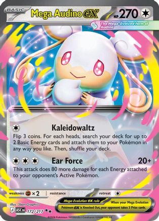 Mega Audino ex 172/217 [ME Ascended Heroes] (Holofoil)