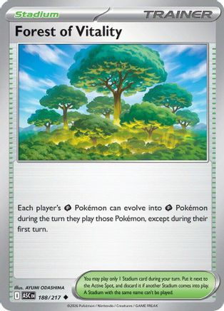 Forest of Vitality 188 [ME Ascended Heroes] (Reverse Holofoil)