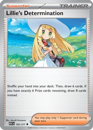 Lillie's Determination 192 [ME Ascended Heroes] (Reverse Holofoil)