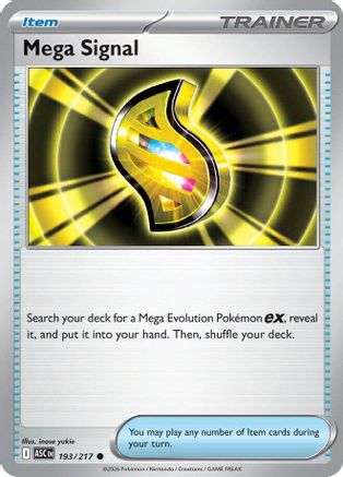Mega Signal 193 [ME Ascended Heroes] (Reverse Holofoil)