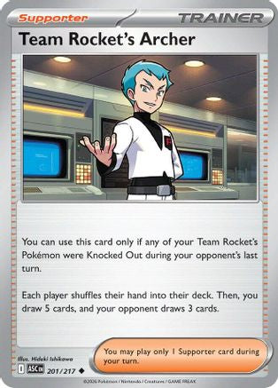 Team Rocket's Archer 201 [ME Ascended Heroes] (Reverse Holofoil)