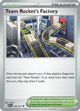 Team Rocket's Factory 203 [ME Ascended Heroes] (Reverse Holofoil)