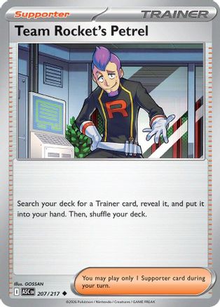 Team Rocket's Petrel 207 [ME Ascended Heroes] (Reverse Holofoil)