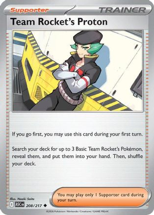 Team Rocket's Proton 208 [ME Ascended Heroes] (Reverse Holofoil)