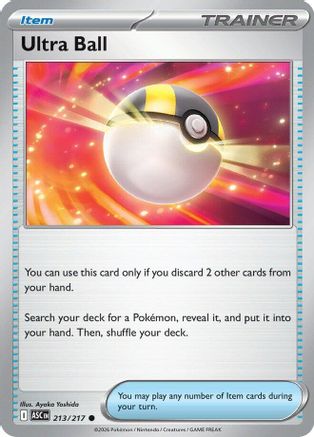 Ultra Ball 213/217 [ME Ascended Heroes] (Reverse Holofoil)