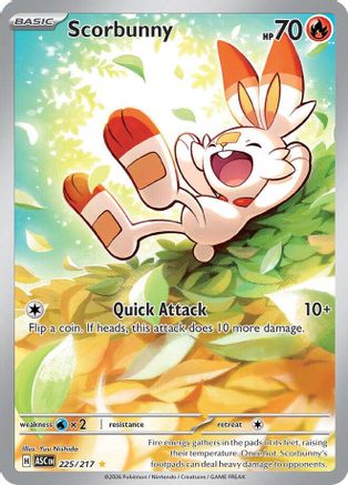 Scorbunny 225/217 [ME Ascended Heroes] (Holofoil)