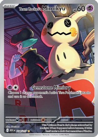 Team Rocket's Mimikyu 238/217 [ME Ascended Heroes] (Holofoil)