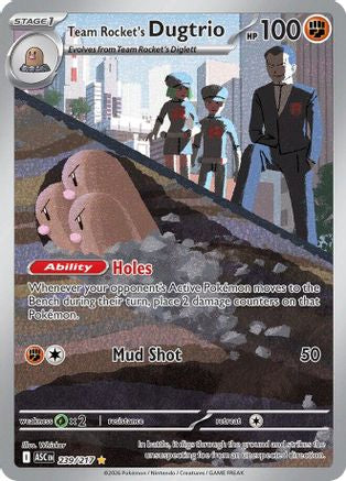 Team Rocket's Dugtrio 239/217 [ME Ascended Heroes] (Holofoil)