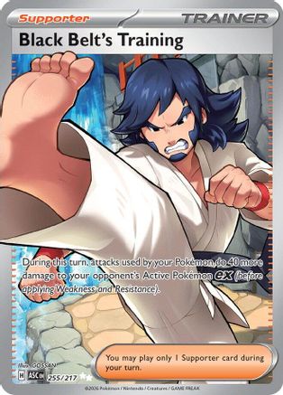 Black Belt's Training 255 [ME Ascended Heroes] (Holofoil)
