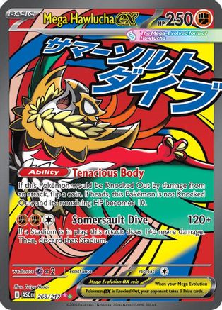 Mega Hawlucha ex 268/217 [ME Ascended Heroes] (Holofoil)
