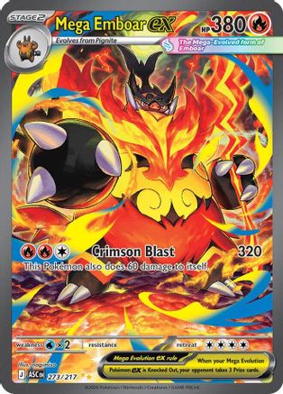Mega Emboar ex 273/217 [ME Ascended Heroes] (Holofoil)