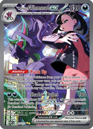 Marnie's Grimmsnarl ex 287 [ME Ascended Heroes] (Holofoil)
