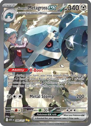 Steven's Metagross ex 289 [ME Ascended Heroes] (Holofoil)