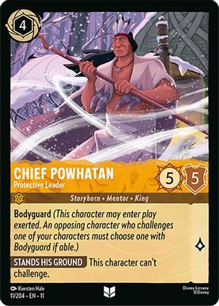 Chief Powhatan - Protective Leader (11/204) Winterspell (Cold Foil)