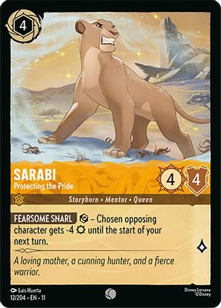 Sarabi - Protecting the Pride (12/204) Winterspell (Cold Foil)