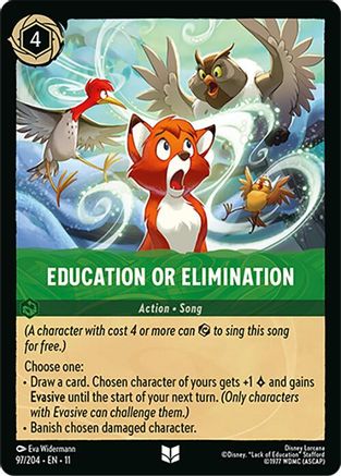 Education or Elimination (97/204) Winterspell (Cold Foil)