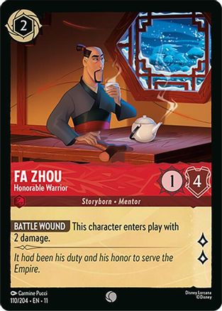 Fa Zhou - Honorable Warrior (110/204) Winterspell (Non-Foil)