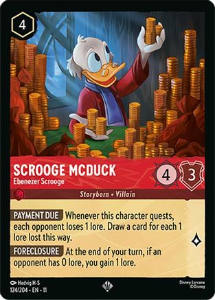 Scrooge McDuck - Ebenezer Scrooge (124/204) Winterspell (Cold Foil)